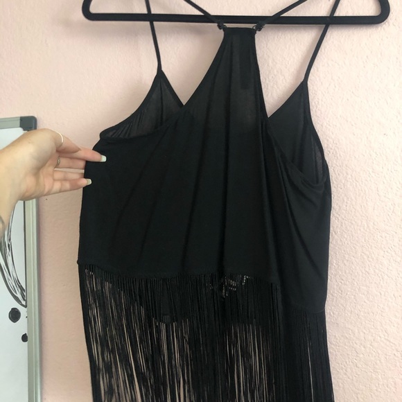 Aztec pattern with fringe tank top - Picture 2 of 2